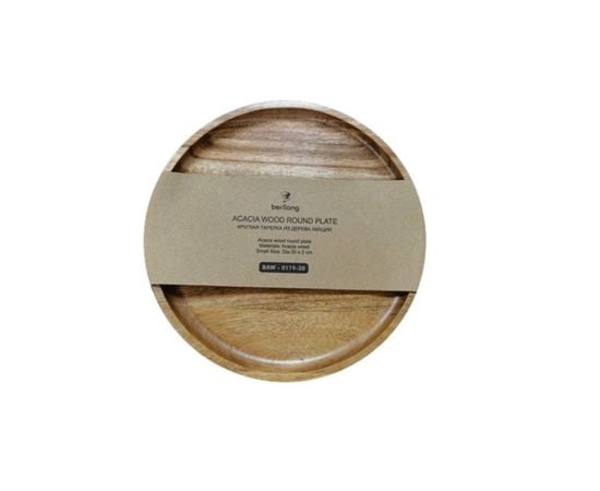Тарелка деревянная Berllong BAW-0119-20 20х2см