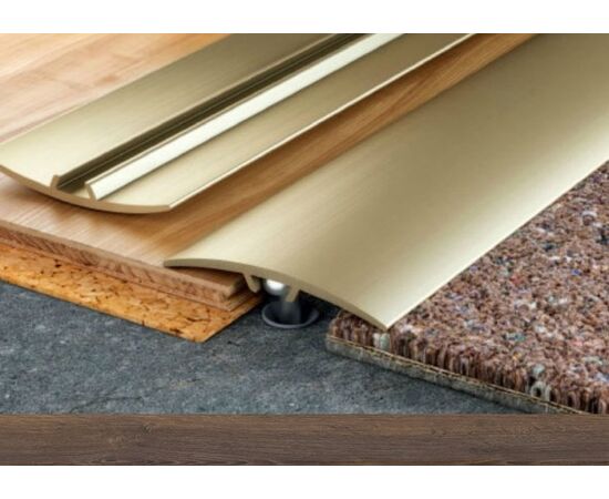 Threshold aluminum Russian Profile 30 mm 0,9 oak maron