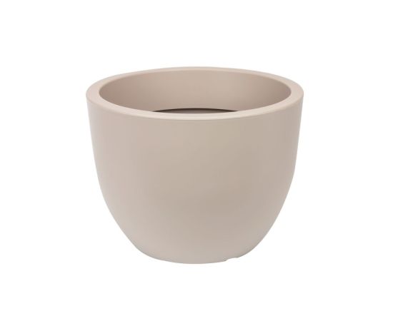 Plastic flower pot FORM PLASTIC Muna round 2731-051 Ø35 taupe
