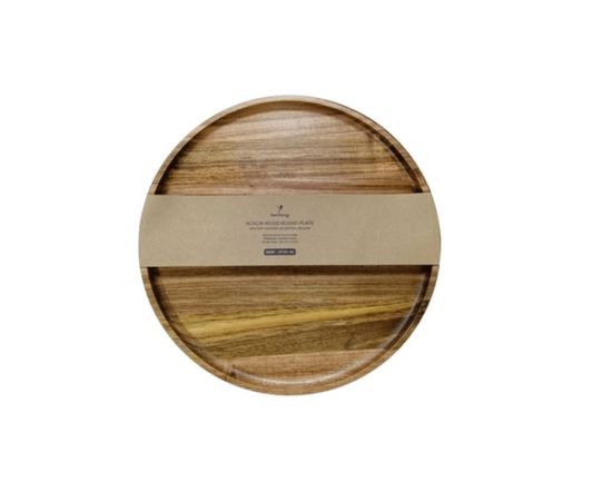 Тарелка деревянная Berllong BAW-0121-28 28х2см