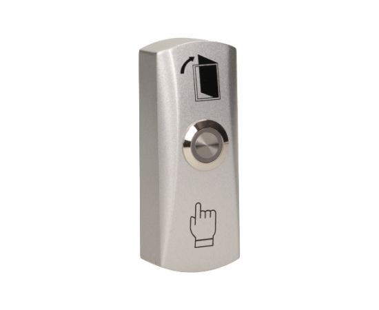 Кнопка ORNO с подсветкой для двери с электрозащёлкой алюминий