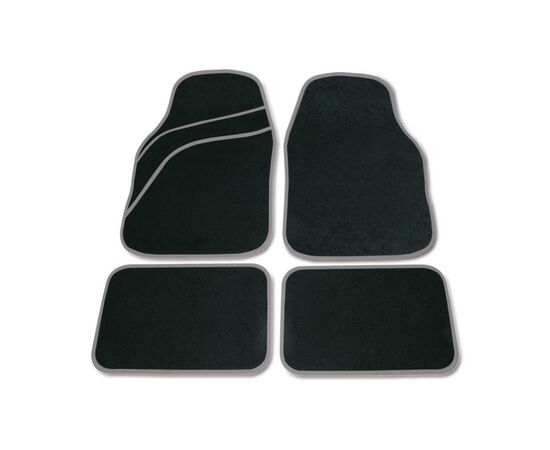 Floor mats Bottari 4 pcs Wave Trim Black 14120
