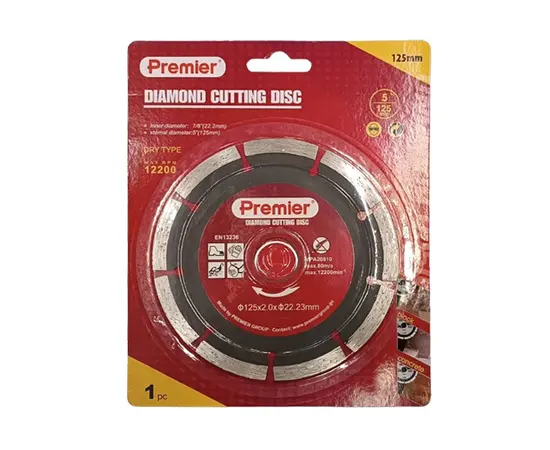 Diamond cutting disc Premier YF905-125 125x2x22.23 mm