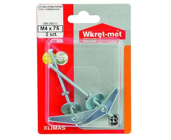 ანკერი ზამბარისებრი Wkret-met BM-04075 M4x75 მმ 2 ც