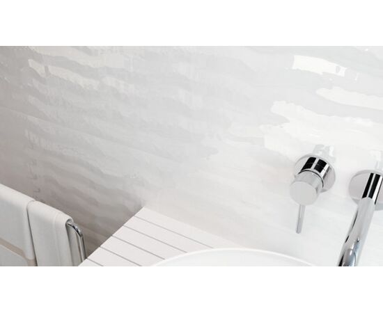 Tile Porcelanite Dos 8203 Blanco Relieve Dynamic 33.3x80 cm