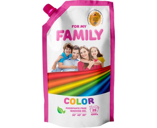 Гель для стирки цветных вещей My Family 1000 гр
