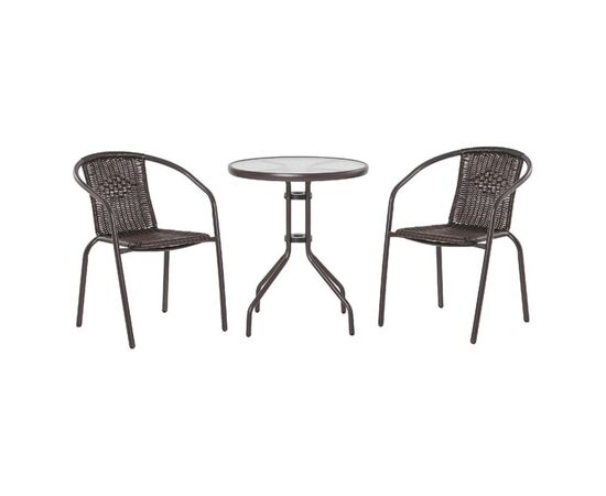 Garden furniture set table and 2 chairs