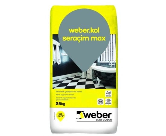 Клей для плитки Weber KOL SRÇ MAX GREY 25 кг
