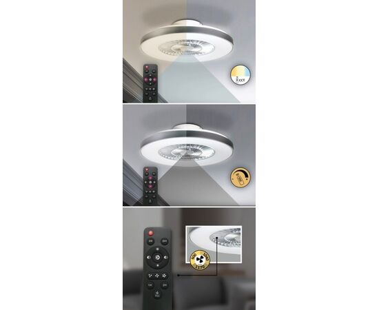 Chandelier ceiling fan Rabalux Dalfon 6858 LED 40W