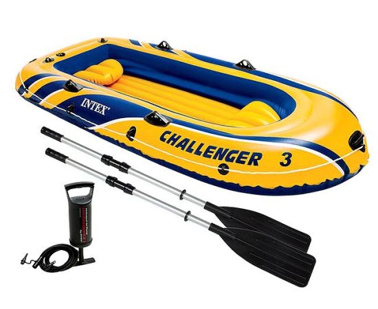 Inflatable boat three-seater Intex Challenger 68370 295x137x43 cm