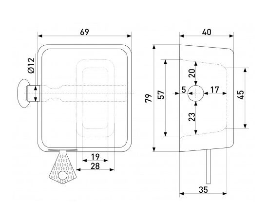 Padlock Soller KD 113-035 80 mm