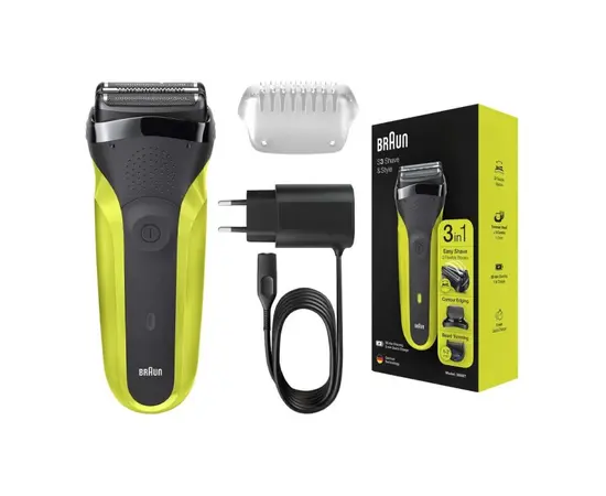 Electric shaver Braun 300 BLK/VTGRN
