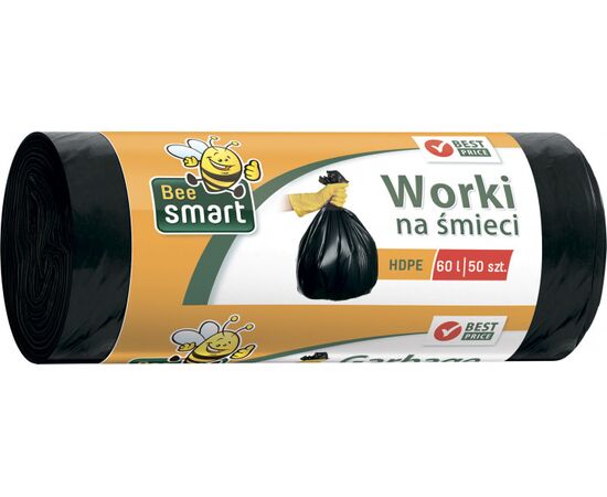 Пакеты для мусора BeeSmart Bin Liner 60 л 50 шт