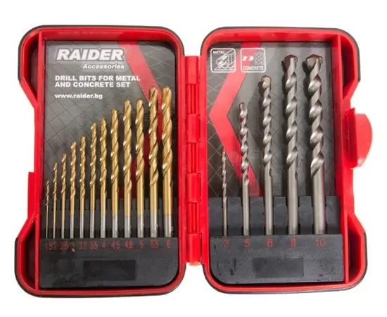 Drills set Raider RD Ø1.5-10mm 17 pcs