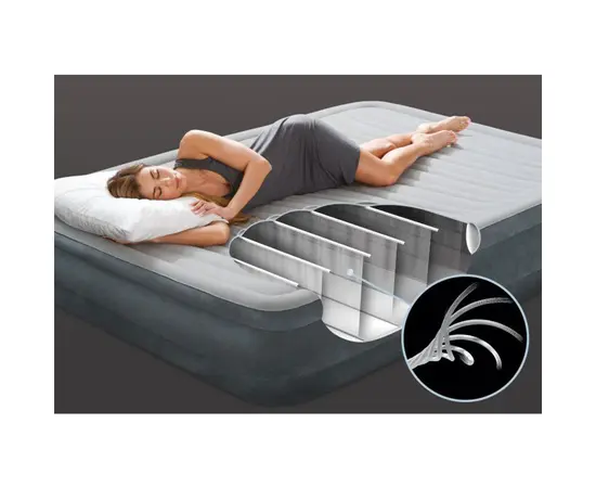 გასაბერი ლეიბი ტუმბოთი Intex 137X191X33 სმ