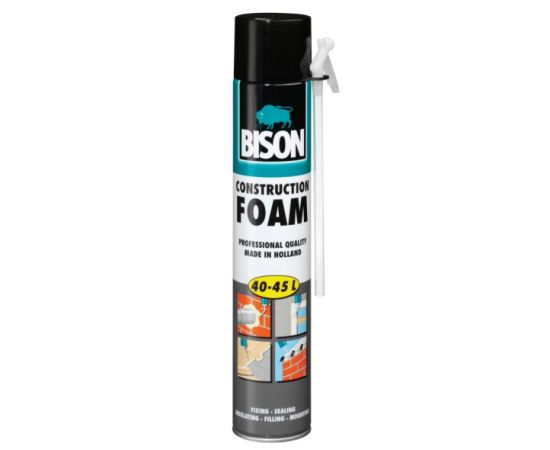 სამონტაჟო ქაფი Bison Construction Foam 40-45 ლ კრემისფერი