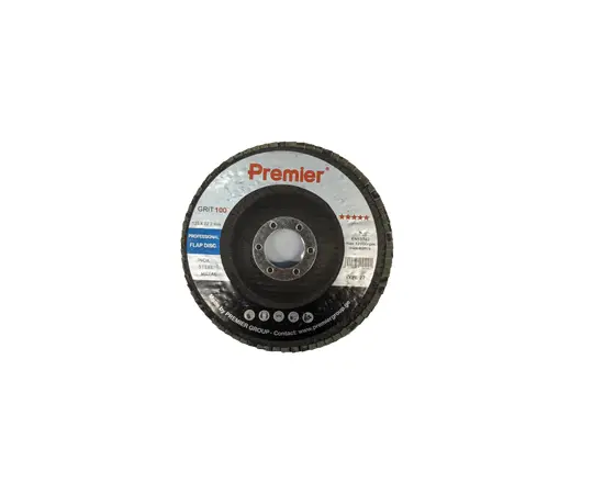 ლითონის სახეხი დისკო  Premier 125 x 22 მმ. #100