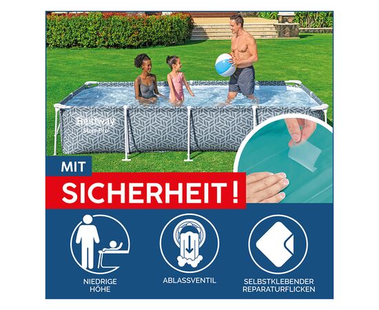 Frame pool rectangle Bestway 366x201x66 4000l