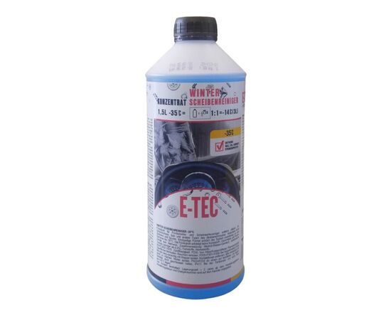 ავტომობილის მინის საწმენდი სითხე ზამთრის E-TEC -35°C 1.5 ლ
