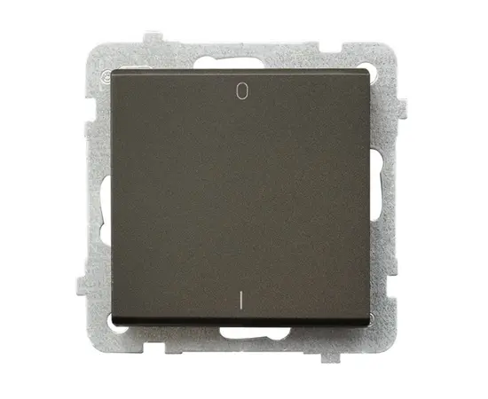 Switch bipolar without frame Ospel Sonata chocolate metallic