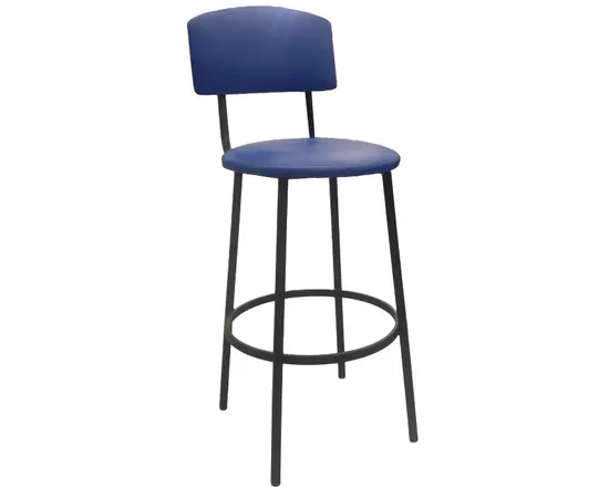 Bar stool with backrest round 65 cm