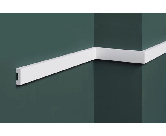 Molding wall-ceiling Solid UHD 16/27 white 16x27x2000 mm