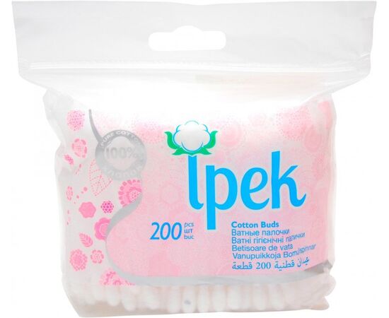 ბამბის ჩხირები Ipek 200ც