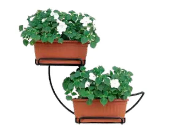 Подвеска для цветов Metallurgica Buzzi Luna for Wall with self-watering box 40x13xh43 см