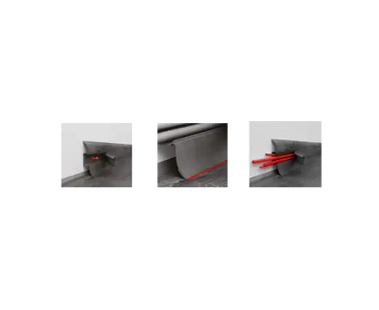 Plinth VOX Profile PVC Flex Дуб Mocca BF-558 2,5m