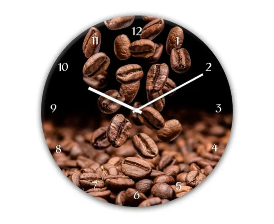 Стеклянные часы Styler Coffee Seeds GC057