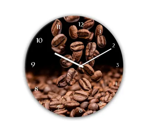 Стеклянные часы Styler Coffee Seeds GC057