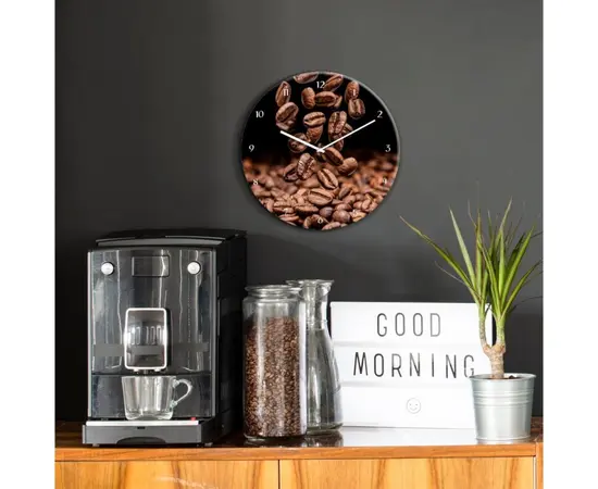 Стеклянные часы Styler Coffee Seeds GC057