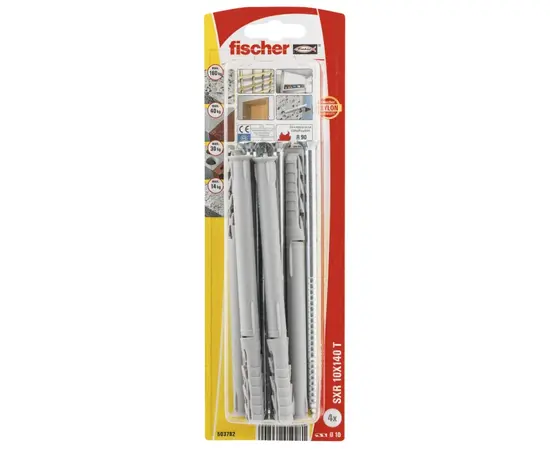 Frame dowel Fischer SXR 10x140 T 4 pcs.