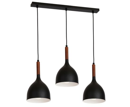 Люстра Luminex Noak Wood 1391 3x60W E27 черная