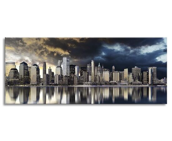 Картина на холсте Styler Gold City EX513 60X150 см