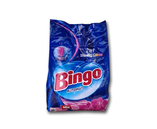 სარეცხი ფხვნილი BINGO Automat White&Color shining 2 in 1 1.35 კგ