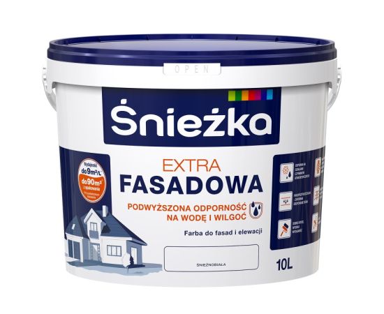 Facade paint Sniezka Extra Fasad white 10 l