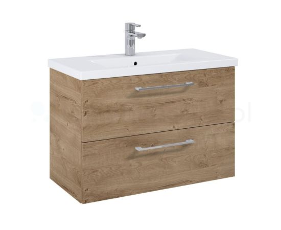 Wall-hung cabinet Elita Roma Plus 80 2DR Canela Oak with washbasin