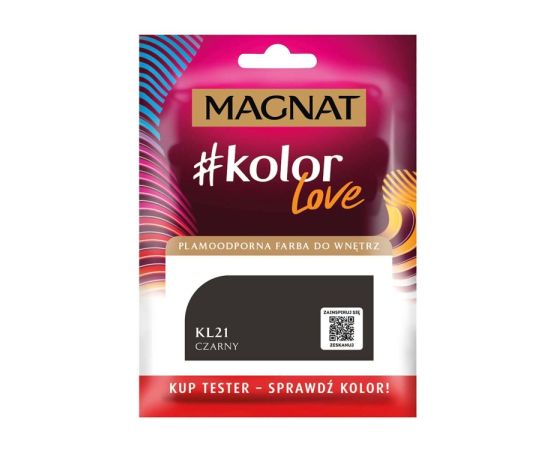 საღებავი-ტესტი ინტერიერის Magnat Kolor Love 25 მლ KL21 შავი