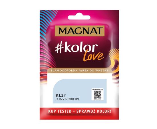 საღებავი-ტესტი ინტერიერის Magnat Kolor Love 25 მლ KL27 ღია ცისფერი