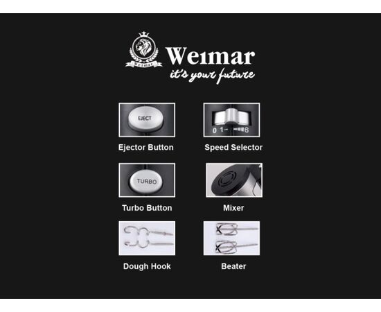 მიქსერი Weimar WE-4033 800 W