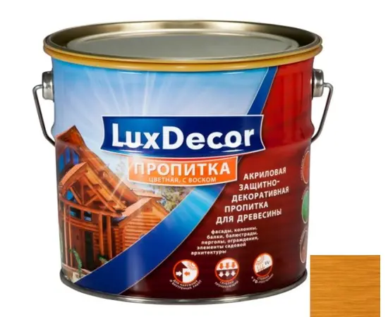 გამჟღენთი LuxDecor plius+ ღია მუხა 1 ლ