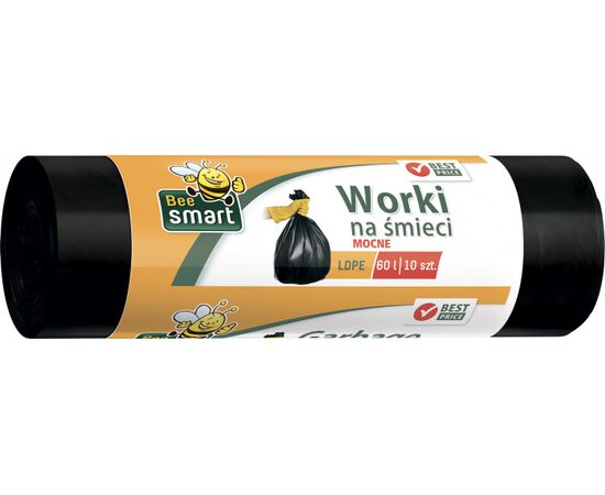 Пакеты для мусора BeeSmart 60 л 10 шт