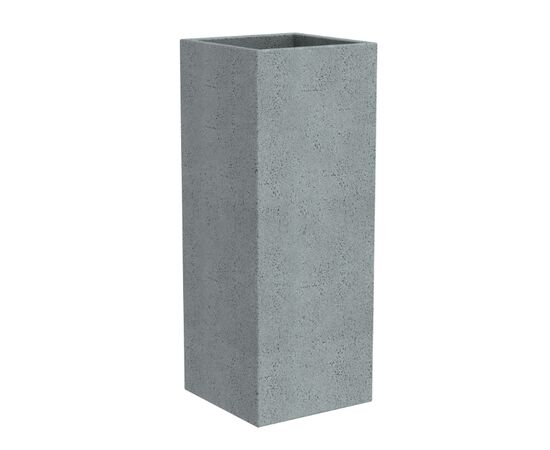 Plastic pot Scheurich STONY GREY 70/240 C-CUBE HIGH