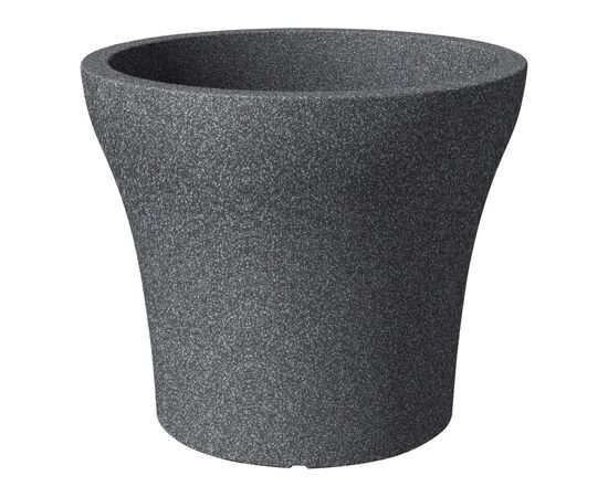 ეზოს პლასტმასის ქოთანი Scheurich 258/60 NO1 STONE SCHWARZ GRANIT