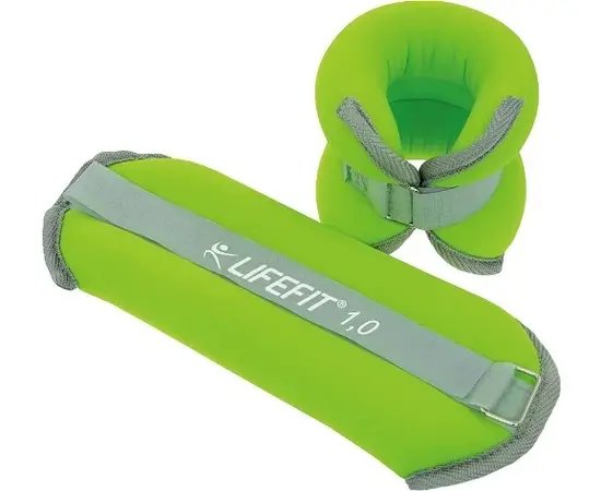 Утяжелитель для рук и ног LifeFit Neoprene WRIST/ANKLE 2x1 кг зеленый