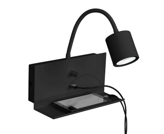 Spot lamp Luminex Demia USB Charger 1433 1xGU10 8W black