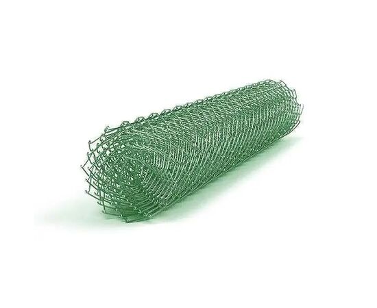 Mesh chain-link metal +PP RAL 6005 50x50mm/1.5/2.5mm 1m/10m green