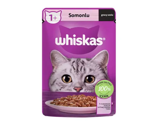 Food jelly for cat Whiskas salmon in sauce 85gr