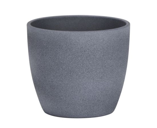Ceramic pot for flowers Scheurich 920/19 DARK STONE